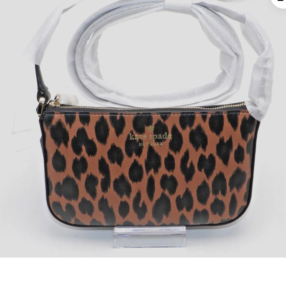 Kate Spade Schuyler Spotted Animal Small Crossbody KE717 Multicolor New